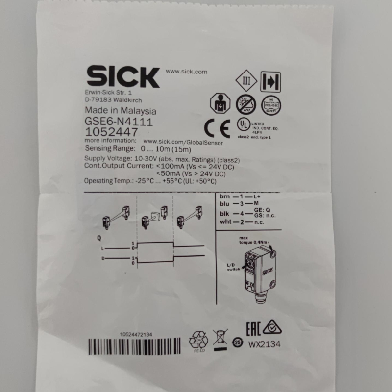 SICK Photoelectric sensors GSE6-N4111
