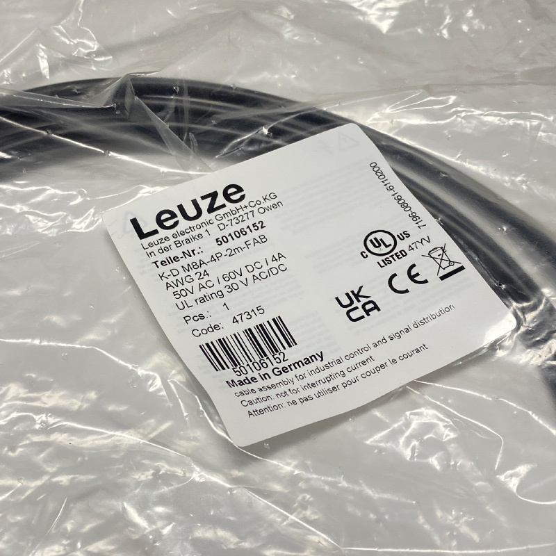 Leuze connection cable K-D M8A-4P-2M-FAB