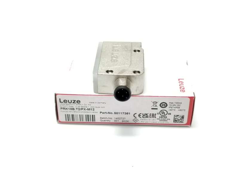 Leuze Polarized retro-reflective photoelectric sensor PRK18B.T2/PX-M12