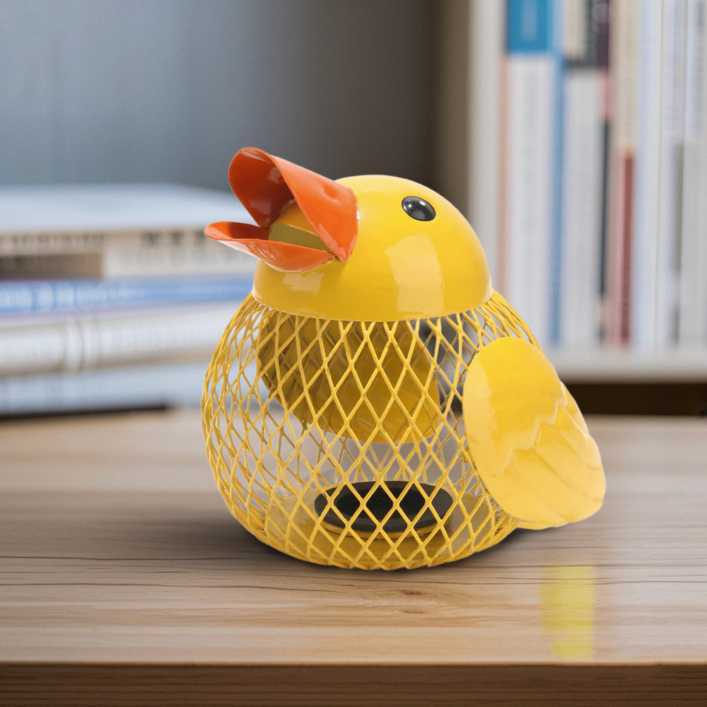 Mloarts 5 inches Coin Jar Duck Piggy Bank, Saving Box Metal Money Organizer,Kid's Coin Bank Hand Made,Anti-Rust Coin Piggy Bank for Kids and Adults,Money Container for Girl and Boy