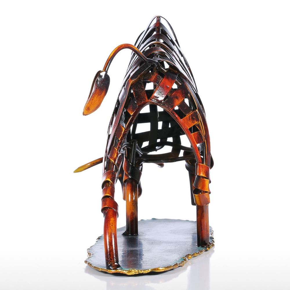 Metal Sculpture Iron Braided Cattle Home Furnishing Articles Handmade Crafts