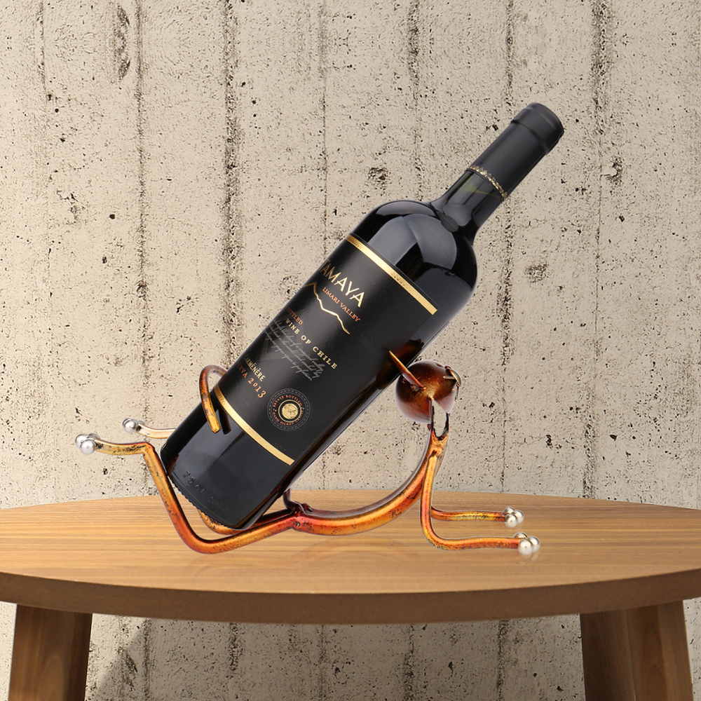 1Pcs Yoga Cat Wine Rack Metal Wine Rack Metal Practical Statue Cat Gift Cat Lover Desktop Wine Rack wine bottle holder Home Decor Handicraft Interior Decor Crafts Holiday Christmas Gift