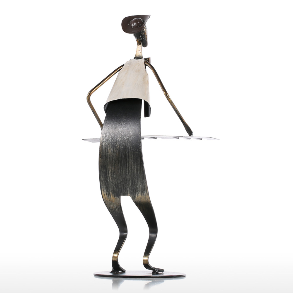 Metal Jazz Band Sculptures Set of 5, Handmade Iron Musician Statues with Instruments, Modern Abstract Music Band Figurines for Home, Bar, and Office Decoration