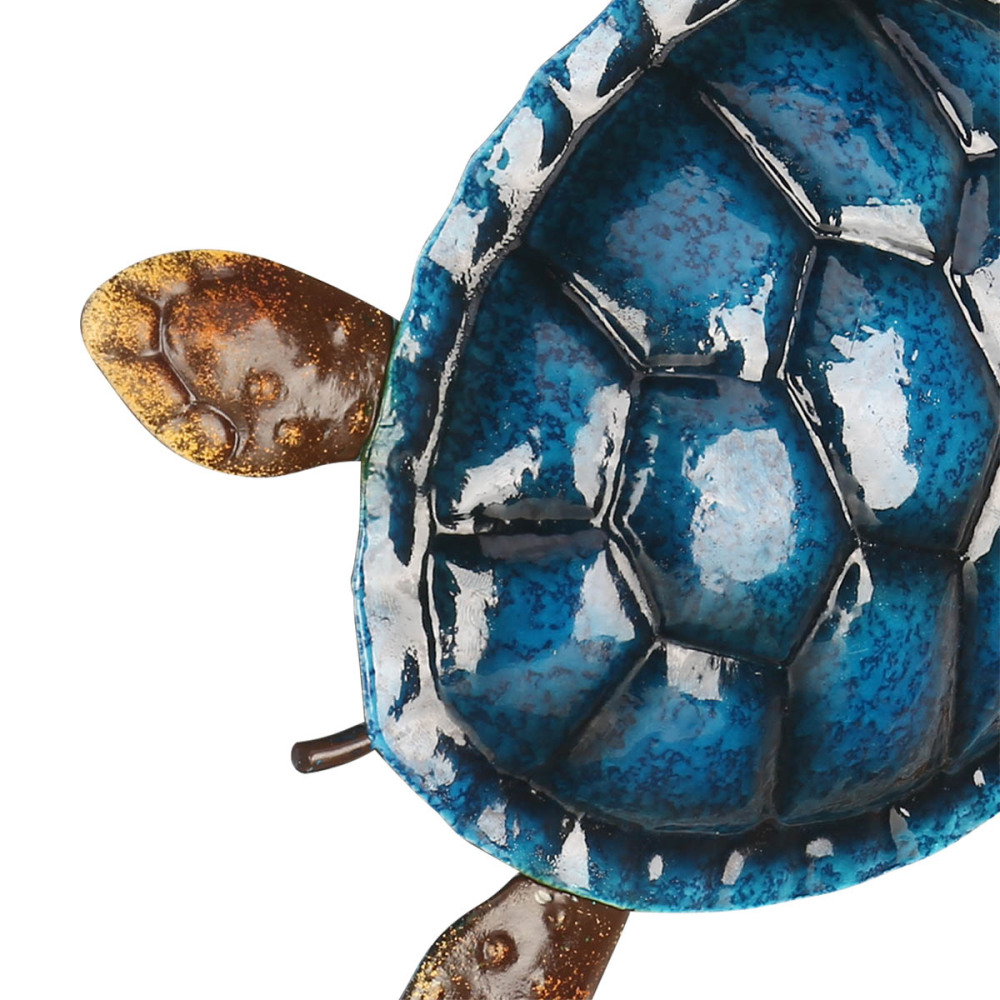 Blue Turtle Wall Decor Coast Ocean Sea Wall Art Iron Animal Wall Decor Home Bedroom Decoration