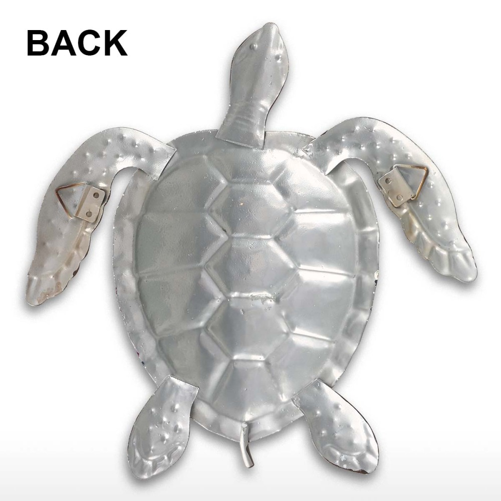 Red Turtle Wall Decor Coast Ocean Sea Wall Art Iron Animal Wall Decor Home Bedroom Decoration