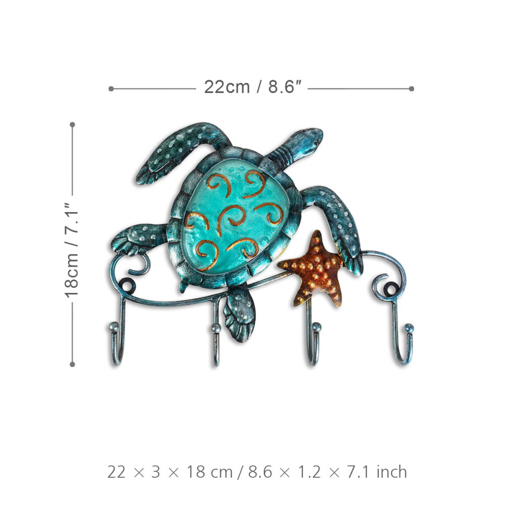 Turtle Wall Hook Iron Animal Wall Hook Rustic Decorative Wall Hook Living Room Bathroom Ornament