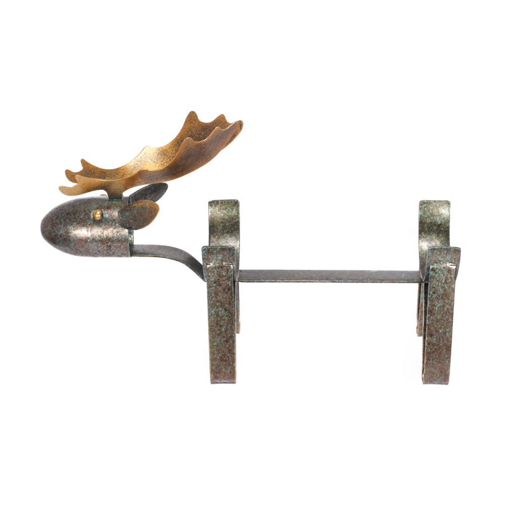 Iron Wine Holder Moose Wine Rack Metal Wine-bottle Holder Freestanding Wine Rack Home Decorative Ornaments Bar, Sideboard, Dining Table Decorative Wine Holder