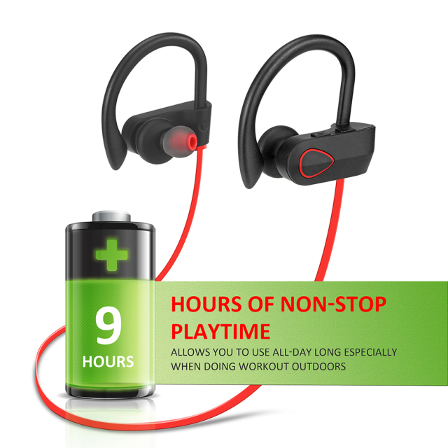 RU9 The Most Popular IPX7 Waterproof Sport Bluetooth headset