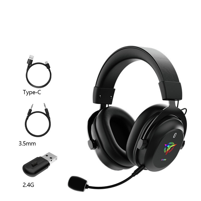 G4000 OEM 2.4G Wireless Gaming Headphone With Detachable Microphone With 25MS Low Latency for Gaming