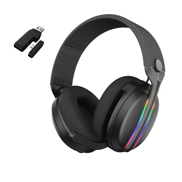 GM1200 Rambotech 2.4G Wireless Gaming Headset with Noise Cancelling Microphone for PS4, PC, Laptop, PUBG – Comfortable Gamer Headphones