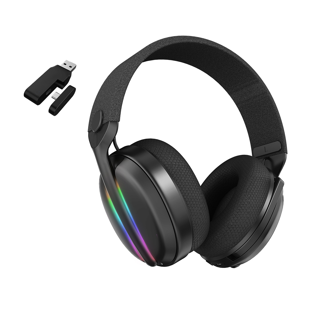 GM1200 Rambotech 2.4G Wireless Gaming Headset with Noise Cancelling Microphone for PS4, PC, Laptop, PUBG – Comfortable Gamer Headphones