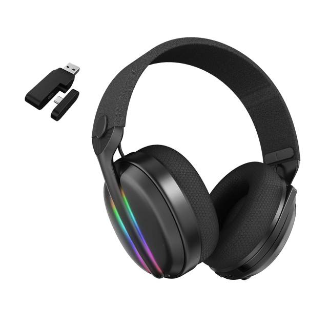 GM1200 Rambotech 2.4G Wireless Gaming Headset with Noise Cancelling Microphone for PS4, PC, Laptop, PUBG – Comfortable Gamer Headphones
