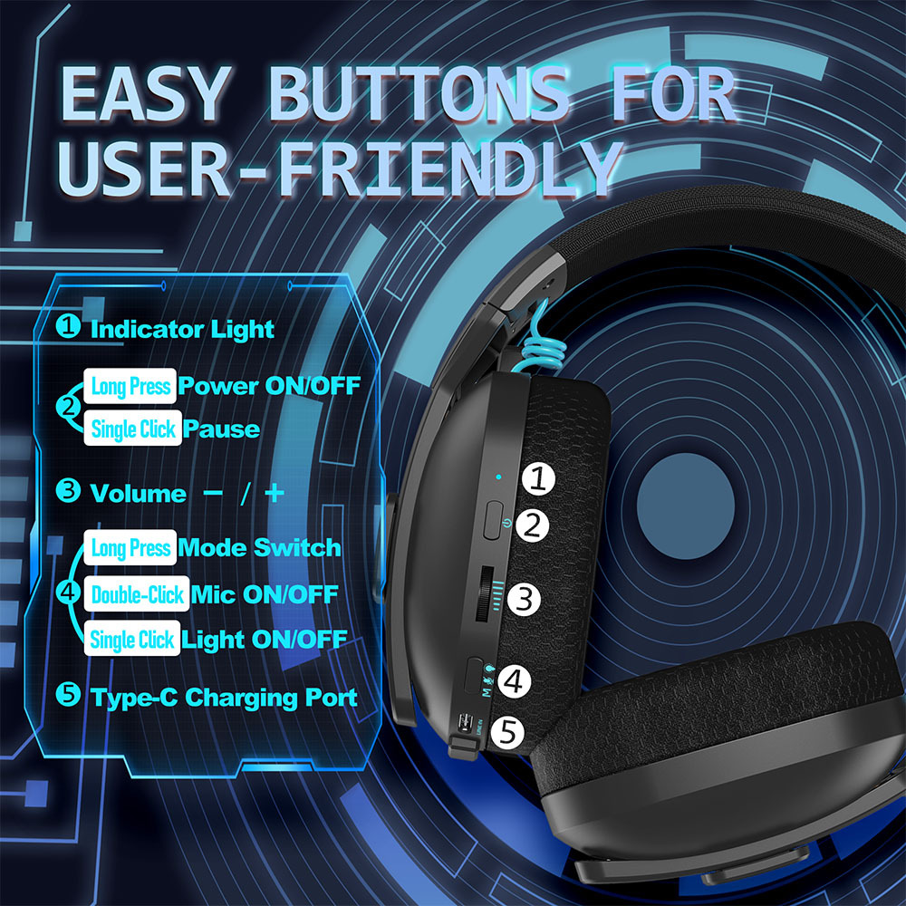 GM920 The Ultimate Tri-Mode Gaming Headset for 2025 With Lightweight Design