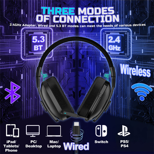 GM920 The Ultimate Tri-Mode Gaming Headset for 2025 With Lightweight Design