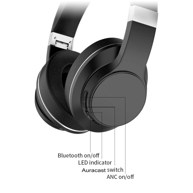 ANC20Pro ANC Bluetooth LE Audio Headphones with Auracast Broadcast for B2B Wholesale