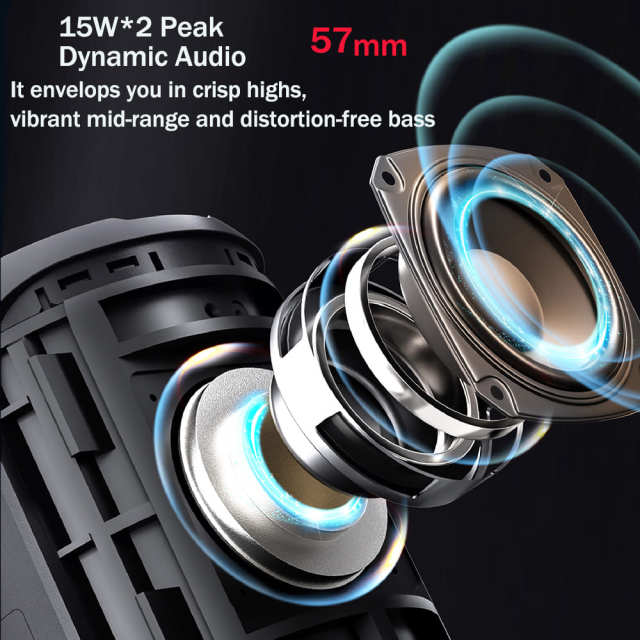 RT520 IPX6 Waterproof Bluetooth Speaker | 30W, TYPE-C Charging