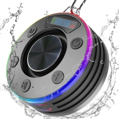 Rambotech Factory Direct Supply Level 7 Waterproof Bathroom Bluetooth Speaker Dustproof Mini Wireless Stereo Radio Clock T7A