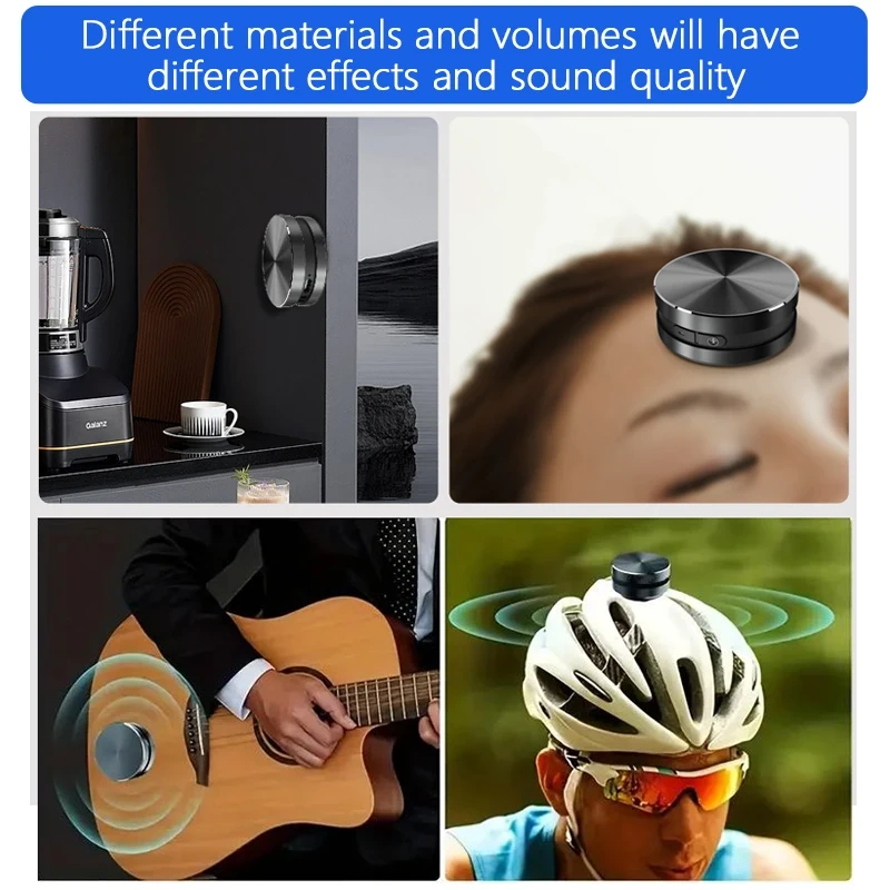 TM001 Metal Waterproof Bone Conduction Bluetooth Audio Portable Magnetic Suction Small Resonance Mini Speaker Creative Gift