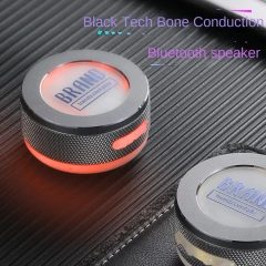 Rambotech New Bone Conduction Resonance Bluetooth Audio Home Wireless Speaker Outdoor Carry Car Mini Extra Bass Waterproof TM002
