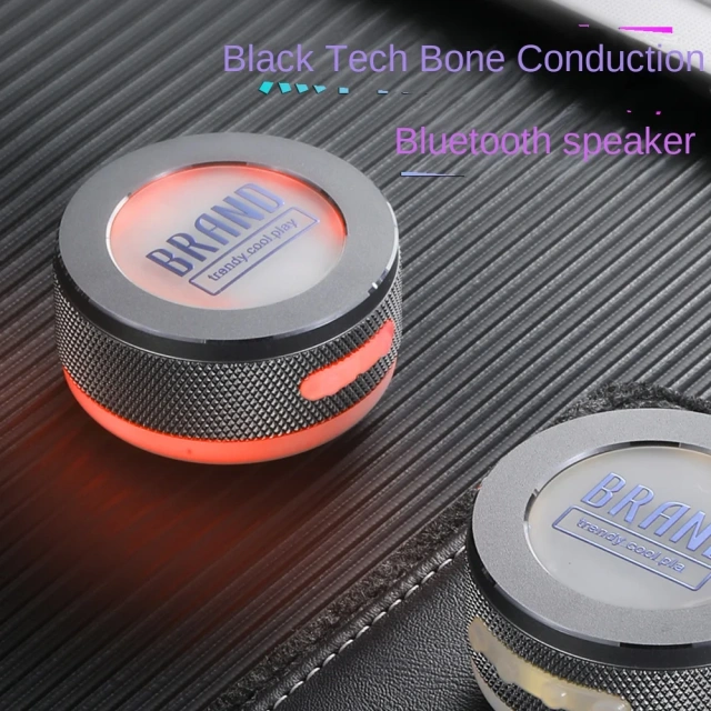 Rambotech New Bone Conduction Resonance Bluetooth Audio Home Wireless Speaker Outdoor Carry Car Mini Extra Bass Waterproof TM002