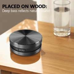 TM001 Metal Waterproof Bone Conduction Bluetooth Audio Portable Magnetic Suction Small Resonance Mini Speaker Creative Gift