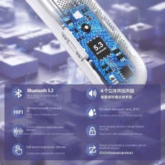 Rambotech Hot Private Model Patent Wearable Sports Neck Hanging Bluetooth Wireless Stereo Surround Stereo Sound Effect BBH-939