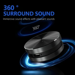 TM001 Metal Waterproof Bone Conduction Bluetooth Audio Portable Magnetic Suction Small Resonance Mini Speaker Creative Gift