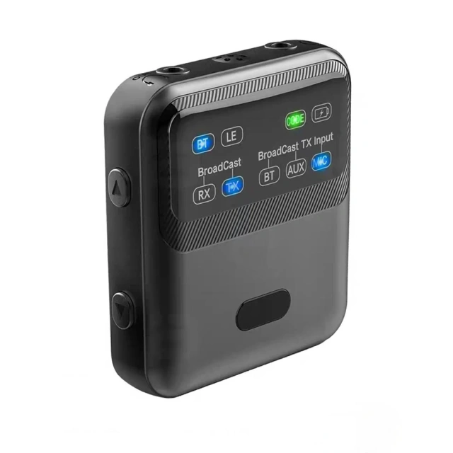 LR20Q Wireless LE Audio Adapter for Music Streaming Sound System BT Audio  Auracast Transmitter Works for Speakers Support 1+N