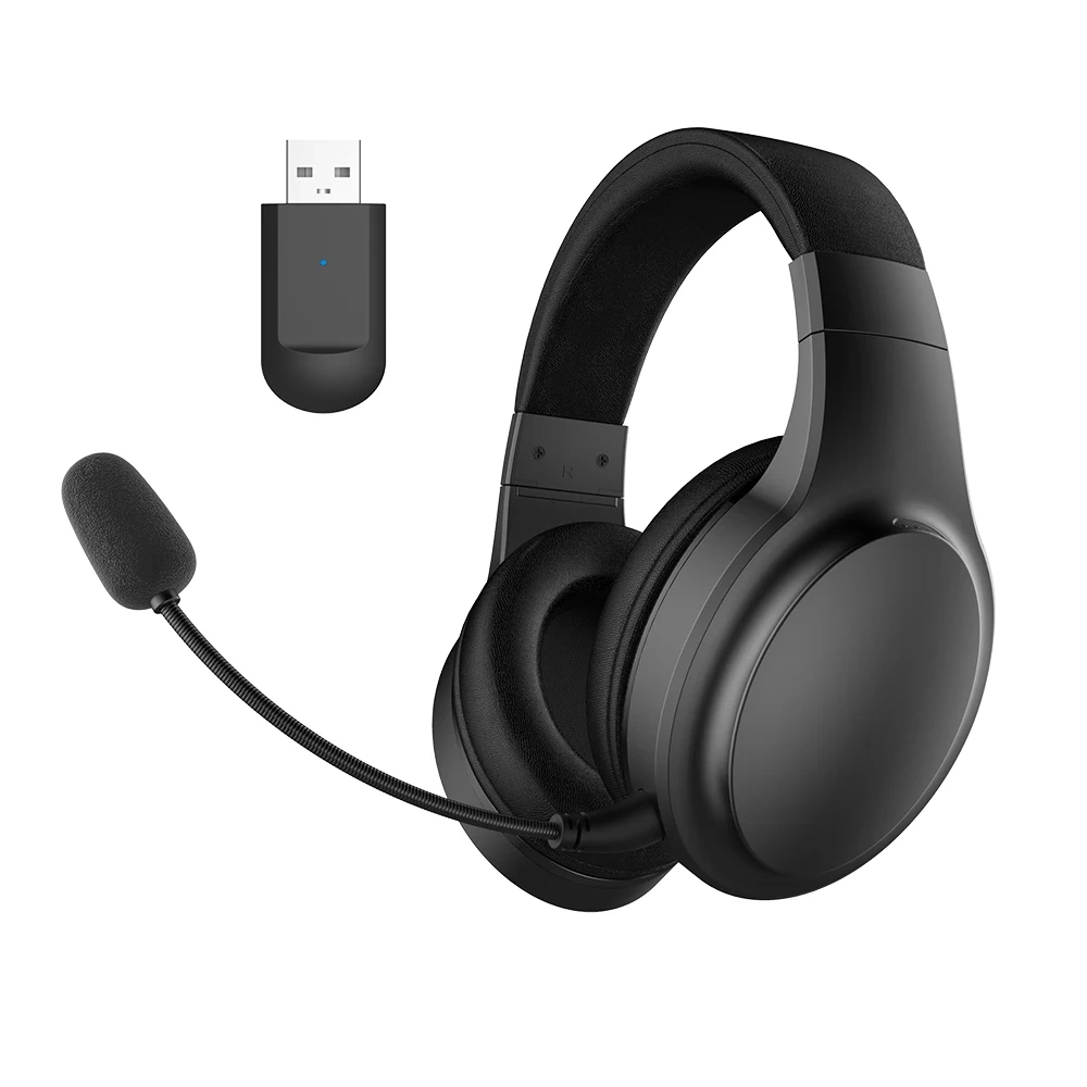 Tri-Mode Gaming Headset 2.4G Wireless Gaming Headphone for PS4 PS5 PC Wired with Detachable Noise Cancelling Microphone GM1510J