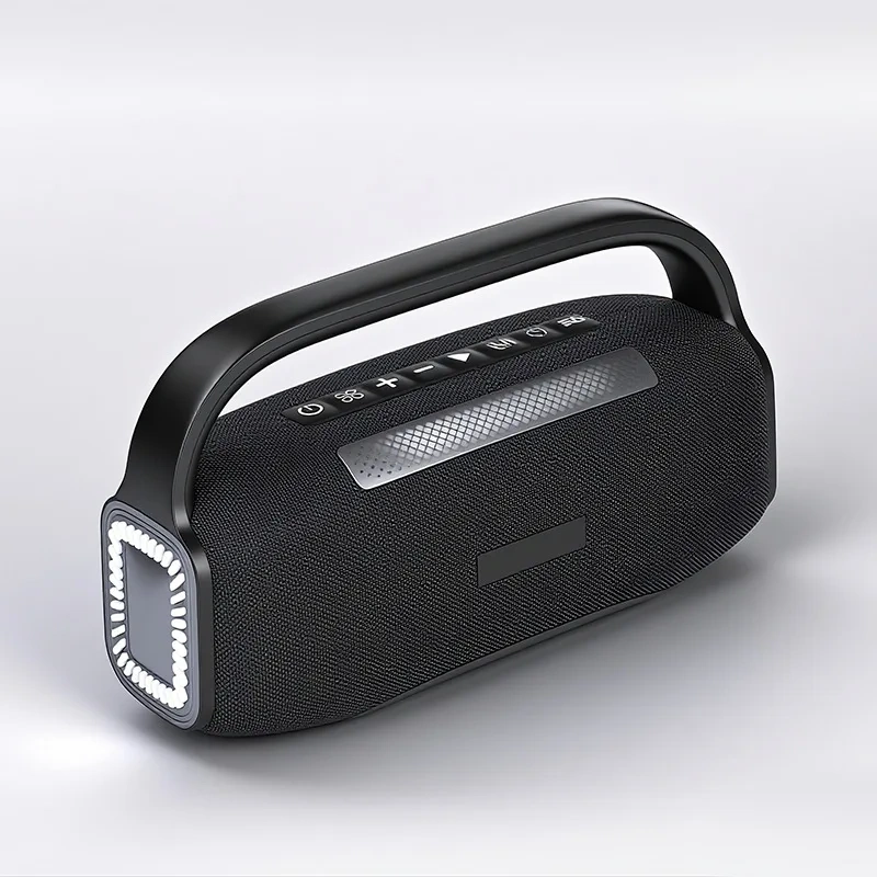 New Street Portable Bluetooth Speaker 6.0 Outdoor Karaoke Super Dynamic Bass Boost RGB Neon Wireless Bluetooth Speaker QS19