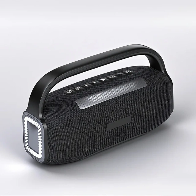 New Street Portable Bluetooth Speaker 6.0 Outdoor Karaoke Super Dynamic Bass Boost RGB Neon Wireless Bluetooth Speaker QS19