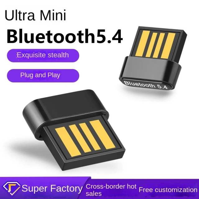 Rambotech Classic Drive-Free Bluetooth Adapter 5.4 Computer USB Mini Bluetooth Receiver and Transmitter Audio Connector BT543