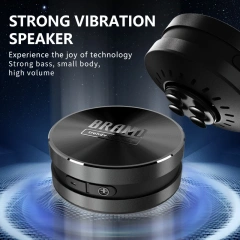 TM001 Metal Waterproof Bone Conduction Bluetooth Audio Portable Magnetic Suction Small Resonance Mini Speaker Creative Gift
