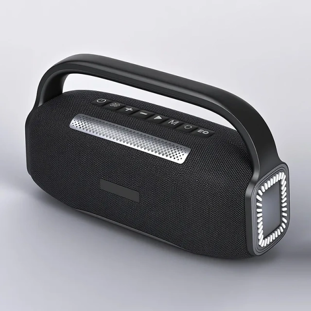 New Street Portable Bluetooth Speaker 6.0 Outdoor Karaoke Super Dynamic Bass Boost RGB Neon Wireless Bluetooth Speaker QS19