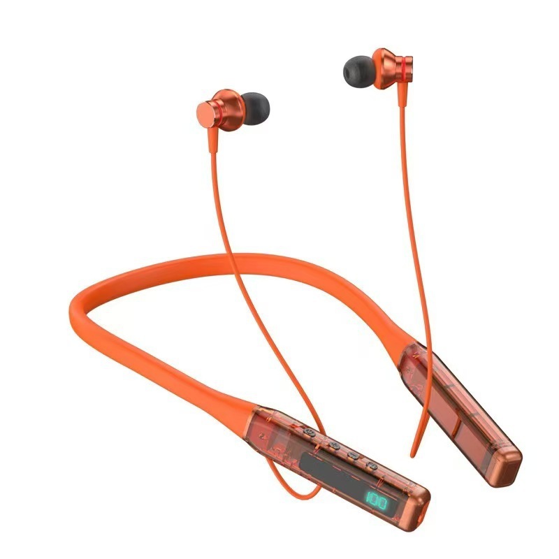 2025 Overseas Hot Wireless Noise-Reduction Bluetooth Headset Sports Neck Hanging Earphone In-Ear in Stock Wholesale S06