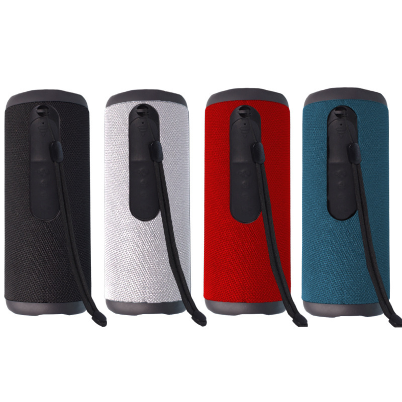 Rambotech Foreign Trade Outdoor Cylinder Bluetooth Speaker Cloth Net Extra Bass Outdoor Card TWS Audio Dual Speaker Ipx6 A3
