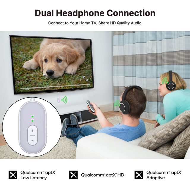 BT Transmitter Receiver Wireless Portable Audio Player Headphone Stereo Airplane Travel  2-in-1 Wireless BT Adapter BT-20