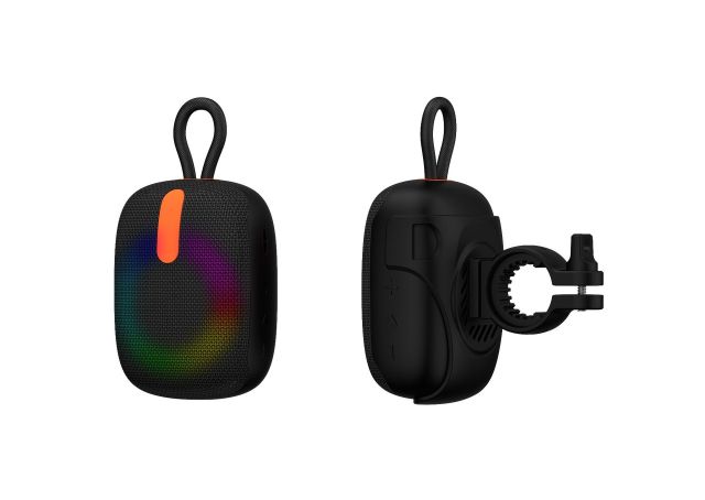 Rambotech Portable RGB Bluetooth Speaker IPX7 Waterproof Outdoor Riding Wireless Bluetooth Audio Gift Fabric Speaker Card M15