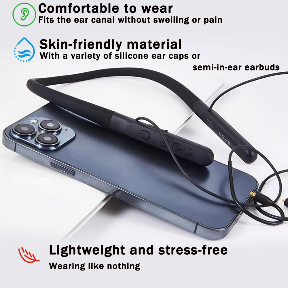 LE Audio Wireless Earphones Auracast Neckband Headset IPX4 Waterproof Wireless Earbuds LDAC Supported QD10
