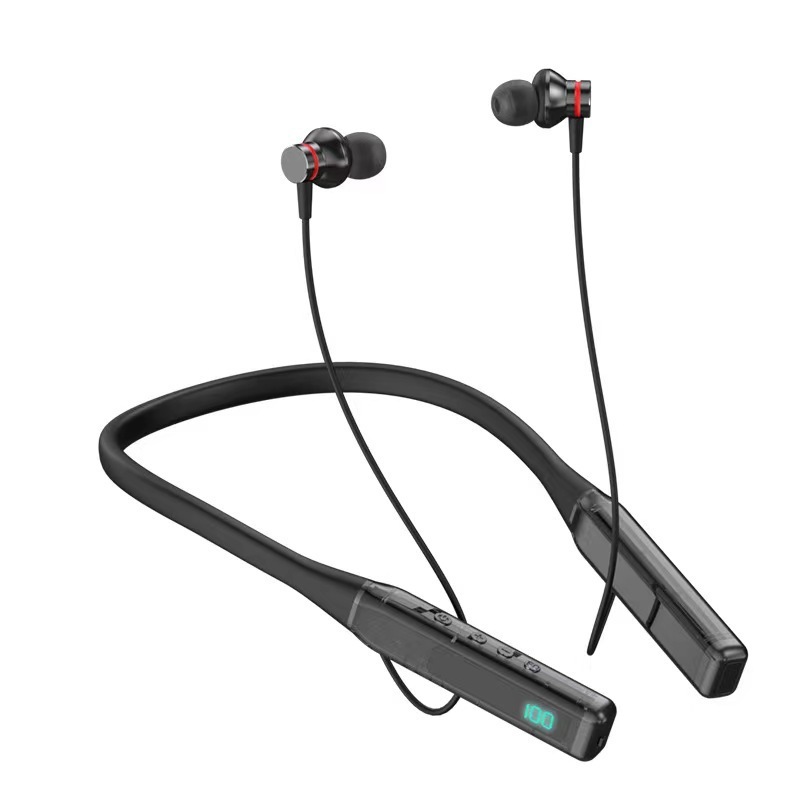 2025 Overseas Hot Wireless Noise-Reduction Bluetooth Headset Sports Neck Hanging Earphone In-Ear in Stock Wholesale S06