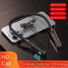 2025 Overseas Hot Wireless Noise-Reduction Bluetooth Headset Sports Neck Hanging Earphone In-Ear in Stock Wholesale S06