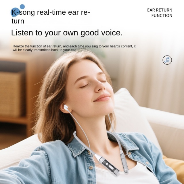 Neck Hanging Wireless Bluetooth Headset Ultra-Long Life Battery New Karaoke Earphone Monitor Card-Inserting Private Model Y13