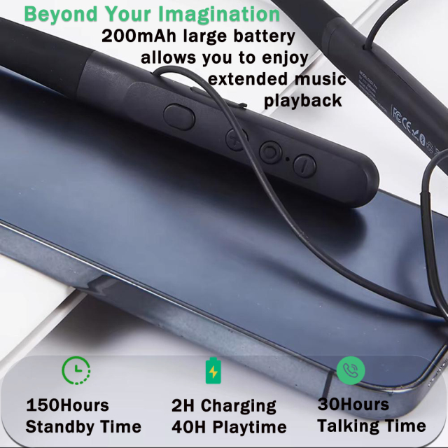 LE Audio Wireless Earphones Auracast Neckband Headset IPX4 Waterproof Wireless Earbuds LDAC Supported QD10