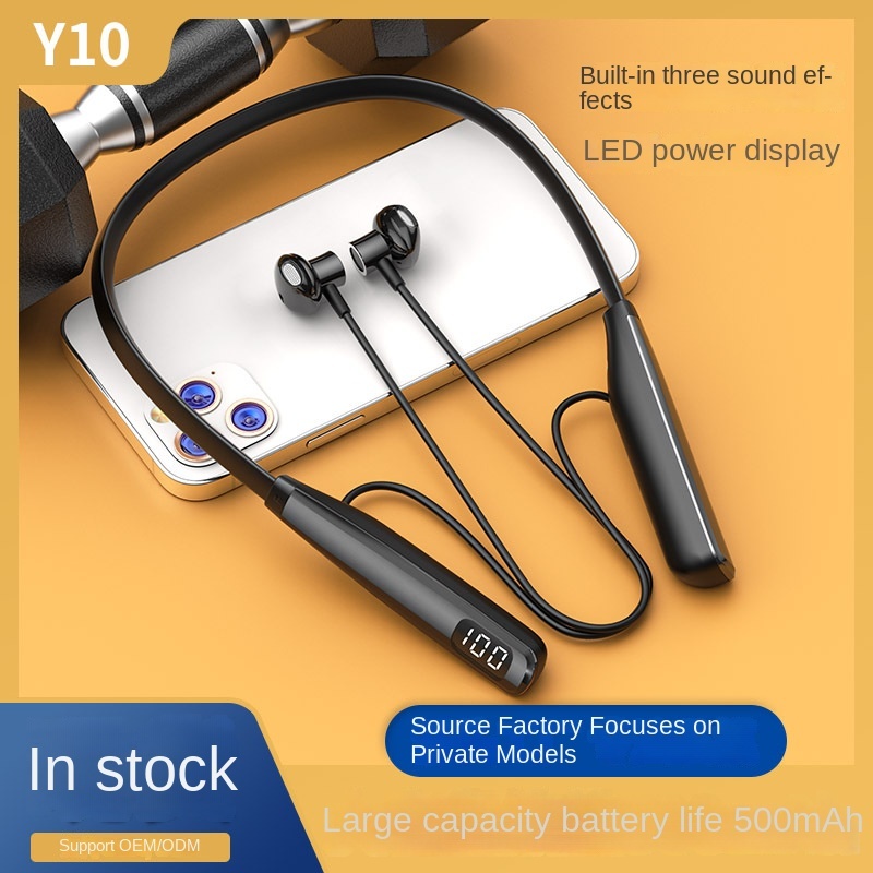 Factory in Stock Ultra-Long Life Battery High Power Bluetooth Headset Wireless Neck Hanging Running Dedicated High Sound Quality