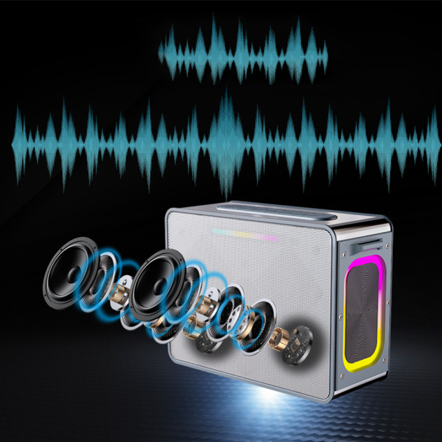 50W KTV Wireless Soundbar High Power Speakers Good Quality New Professional Sound  BT Party Speaker Battery Plastic 4 Ohm RT581