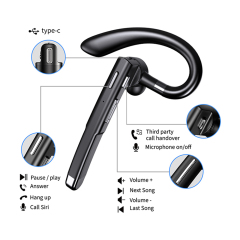 Mic Single Hands-free Mono Wireless Earphone V5.3 BT Wireless Earphone Without MOQ Limitation RK52