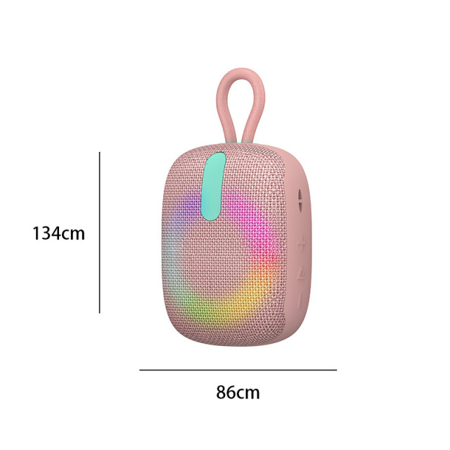 Rambotech Portable RGB Bluetooth Speaker IPX7 Waterproof Outdoor Riding Wireless Bluetooth Audio Gift Fabric Speaker Card M15