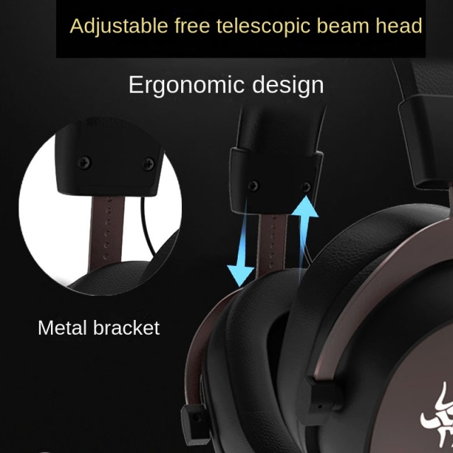 Rambotech Usb7.1 Headset Gaming Headset Computer Cellphone Plug Microphone Subwoofer Gaming Wired Headset G3000W