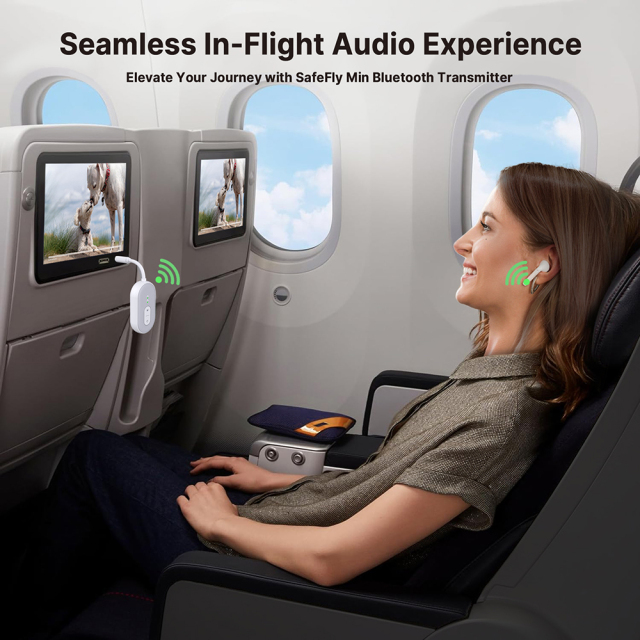 BT Transmitter Receiver Wireless Portable Audio Player Headphone Stereo Airplane Travel  2-in-1 Wireless BT Adapter BT-20