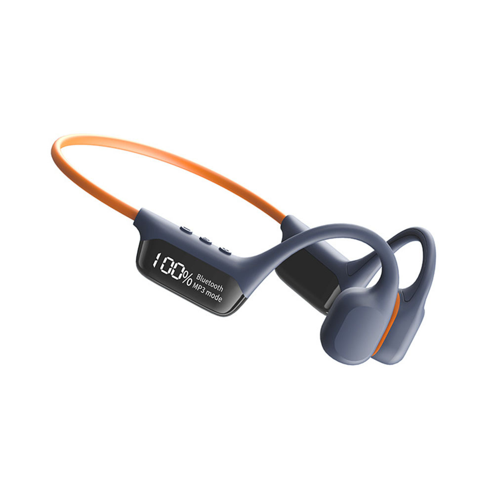 Neckband Ear Hook Stereo Earphones BT Wireless Bone Conduction Sport Headphone Waterproof Headset LCD Digital Display GC50pro